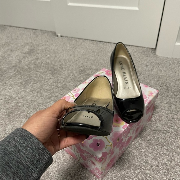 2𝒇𝒐𝒓$60 ANNE KLEIN iFlex MaryJo Peep Toe Pumps 2.5''heels Size7 - Picture 7 of 7